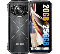 DOOGEE S Cyber Rugged Smartphone senza contratto, batteria da 10800 mAh/33 W senza simlock, 20 GB + 256 GB, robusta fotocamera 4G, 50 MP + telefono cellulare esterno 16 MP, FHD+, cellulare da cantiere
