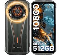 DOOGEE S Punk Pro Rugged Smartphone, 20(8+12)GB+512GB 2TB, 10800mAh+33W, 6.6” FHD+IPS 90Hz, LED Light Effect, 50MP+16MP, 34 mm Corno Grande Ampiezza, Android 14 Telefono Indistruttibile, Dual SIM/NFC