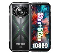 DOOGEE S118 Plus 4G Rugged Smartphone, 10800mAh Batteria, Helio G100 32GB + 512GB, 6.58'' FHD+, 50MP + (12MP Visione Notturna)+ 32MP Smartphones, Android 14 Cellulare Impermeabile, NFC Verde
