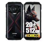 DOOGEE S118 4G Rugged Smartphone, 10800mAh Batteria, Helio G99 20GB + 512GB, 6.58'' FHD+, 50MP Triple AI Fotocamera (8MP Visione Notturna)+ 32MP, Android 14 Cellulare Impermeabile, NFC Rosso