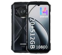 DOOGEE S118 Telefono Cellulare Indistruttibile,Smartphone Android 14 da 20GB RAM 512GB ROM,Schermo HD+ da 6,56", Fotocamera AI da 50MP+12MP+8MP+32MP, IP68/IP69K/NFC (Argento)