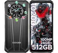DOOGEE S119 Rugged Smartphone 2025, 512GB+24GB Telefono Indistruttibile, 10200mAh/33W, 1.32" IPS Rear Display, 6.58” FHD+ Cellulare Antiurto, 100MP+24MP Visione Notturnam, Android 14, NFC/4G Dual SIM
