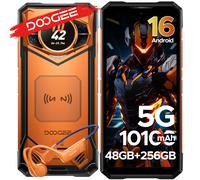 DOOGEE S200 Edizione VIP - Versione Globale, telefono robusto 5G Android 16, display posteriore AMOLED da 1.32", 48GB di RAM + 256GB di memoria, batteria da 10100mAh, NFC