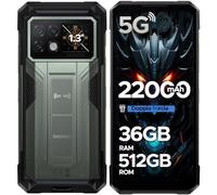 DOOGEE S200 Max 5G Rugged Smartphone Android 15, 1.3" IPS Rear Display, 6.72" 120Hz 36GB+512GB/TF 2TB Telefono Indistruttibile, 22000mAh/66W, Dual Light Flashlight, 108MP/Fingerprint/Face ID/OTG/NFC