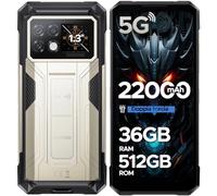 DOOGEE S200 Max 5G Rugged Smartphone Android 15, 1.3" IPS Rear Display, 6.72" 120Hz 36GB+512GB/TF 2TB Telefono Indistruttibile, 22000mAh/66W, Dual Light Flashlight, 108MP/Fingerprint/Face ID/OTG/NFC