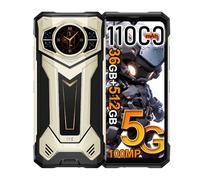 DOOGEE S200 Plus 5G AI Rugged Smartphone,1.32" AMOLED Rear Display,36GB+512GB/2TB,11000mAh 66W Android 15 Telefono Indistruttibile,6.72''FHD+120Hz,100MP+20MP Visione Notturna,WiFi 6E/NFC/Face ID Oro