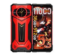 DOOGEE S200 Plus 5G AI Rugged Smartphone,1.32" AMOLED Rear Display,36GB+512GB/2TB,11000mAh 66W Android 15 Telefono Indistruttibile,6.72''FHD+120Hz,100MP+20MP Visione Notturna,WiFi 6E/NFC/Face ID Rosso