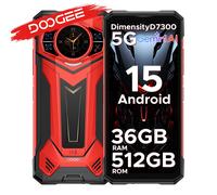 Doogee S200 Plus 5g Ai Telefono robusto 36Gb(16+20)+512Gb Dimensity 7300 Telefoni da gioco Display posteriore da 1,32" Batteria da 6,72'' 11000Mah 16Gb 512Gb Gold