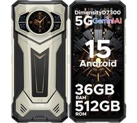 DOOGEE S200 Plus Rugged Smartphone 5G Android 15, 36GB(16+20)+512GB, 6.72”FHD+1.32" AMOLED Rear Display, Dimensity 7300 4nm Telefono Indistruttibile, 11000mAh,100MP+32MP+20MP, Face ID/OTG/NFC