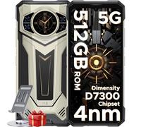 DOOGEE S200 Plus Rugged Smartphone 5G MTK 7300 4nm, 32GB+512GB 10100mAh 100MP+32MP+20MP Telefono Indistruttibile, 6.72”FHD 120 Hz 1.32" AMOLED Rear Display Al Funzione BT5.4/Fingerprint ID/Face ID/OTG