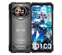 DOOGEE S200 X 5G Cellulari, 32GB + 512GB (2TB), 10100mAh/33W, Rugged 5G Smartphone, 100MP + 20MP (Vision Nocturne) + 20MP Telefono, 6,72 pollici FHD+ 120Hz + 1.32" AMOLED Smartphones Nero