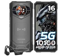 DOOGEE S200X Rugged Smartphone 5G, 48GB+512GB, Android 16, con Cuffie Conduzione Ossea, 1.32" Rear Display, 10100mAh, 6.72" FHD+ 120Hz Telefono Indistruttibile,100MP+20MP/NFC/BT5.2/WiFi6/5G Dual SIM