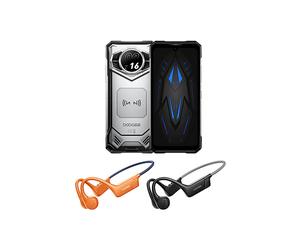 DOOGEE S200X VIP, 12+512GB, 512 GB, Argento, Nero