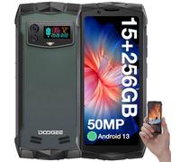 DOOGEE Smini Rugged Smartphone, Mini Telefono 4.5'' QHD+, Android 13 Telefono Robusto, Helio G99 Octa Core, 15GB+256GB, 50MP AI Fotocamera+ 8MP, Batteria 3000mAh 18W Fast Charge, Face ID/GPS/NFC/OTG