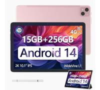 DOOGEE T10 PRO Tablet, Android Tablets, Tablet 10 Pollici, 15GB RAM + 256GB ROM/TF 1TB, PC con sim, Octa Core, 8580mAh, Dual 4G LTE, 5G WiFi, 13MP + 8MP, Widevine L1/GPS/OTG/Type-C, Rosa