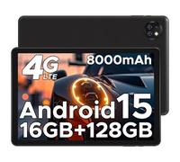 DOOGEE T10W Tablet 10 Pollici, 16GB+128GB(2TB TF) Tablet Android 15, Dual 4G LTE + 5G WiFi Tablets, 8000mAh Batteria,GMS/Widevine L1/Face ID/OTG/ BT5.0/GPS/5MP/3.5mm Jack - Nero