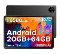 DOOGEE Tab A9 Android 16 Tablet 10 Pollici, 20(3+17)GB RAM + 64GB ROM (TF 2TB), 6580mAh Batteria, 5G+2.4G WiFi, 1280*800 IPS, BT5.0, 5MP+8MP, Tablet in Offerta Unisoc T310 Quad Core/ OTG/ Face Unlock