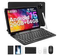 DOOGEE Tab A9+ Tablet 11 Pollici Android 15, 20GB RAM+64GB ROM(2TB TF), 8580mAh Tablet con Tastiera, 13MP+8MP, Alta Qualità Doppio Altoparlante, 90Hz/ Octa-Core/ BT5.0/ GPS/WiFi 5G/ Widevine L1- Nero