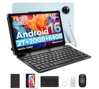 DOOGEE Tab A9+ Tablet 11 Pollici Android 16, 20GB RAM+64GB ROM(2TB TF), 8580mAh Tablet in Offerta, 13MP+8MP, Alta Qualità Doppio Altoparlante, 90Hz/ Octa-Core/ BT5.0/ GPS/WiFi 5G/ Widevine L1- Blu