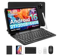 DOOGEE Tab A9+ Tablet 11 Pollici Android 16, 20GB RAM+64GB ROM(2TB TF), 8580mAh Tablet in Offerta, 13MP+8MP, Alta Qualità Doppio Altoparlante, 90Hz/ Octa-Core/ BT5.0/ GPS/WiFi 5G/ Widevine L1- Nero