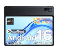 DOOGEE Tab E3+ Tablet 12 Pollici Android 16, Helio G100 Gaming Tablet Con Sim 2.4K 7.6mm, 48GB+256GB, 8800mAh 18W OTG 4G LTE, Dual Card Slots WiFi 2.4G/5G, 13MP+5MP, 90Hz Quattro Altoparlanti, Nero