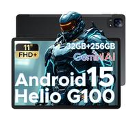 DOOGEE TAB E3 Tablet Android 15, 11 Pollici FHD 32GB RAM + 256GB ROM/TF 2TB, Octa Core Helio G100, Tablets con sim, 8800mAh, Gemini AI, 13MP+5MP/GPS/BT5/OTG/FACE ID/Doppi altoparlanti/3.5mm Jack Port