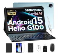 DOOGEE TAB E3 Tablet Android 15 con Tastiera e Penna, 11 Pollici 32GB RAM + 256GB ROM/TF 2TB, Octa Core Helio G100, Tablets con sim, 8800mAh, Gemini AI, 13MP+5MP/GPS/BT5/OTG/FACE ID/Doppi altoparlanti