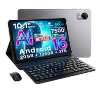 DOOGEE Tab G5 Android 16 Tablet Con SIM, 10 pollici & Gemini AI, 20GB+128GB/2TB & T7200 Octa Core Android Tablet Con Tastiera, Penna, Mouse & Case, 7500 mAh 90Hz IPS HD & Ultra-Thin 2 | Face ID | GPS