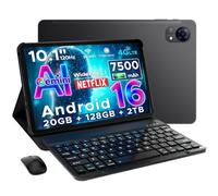 DOOGEE Tab G5 Android 16 Tablet Con SIM, 10 pollici & Gemini AI, 20GB+128GB/2TB & T7200 Octa Core Android Tablet Con Tastiera, Penna, Mouse & Case, 7500 mAh 90Hz IPS HD & Ultra-Thin 2 | Face ID | GPS