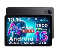 DOOGEE Tab G5 Android 16 Tablet con Sim, Tablet 10 Pollici Gemini AI, 20GB+128GB/2TB & T7200 Octa Core, 7500mAh, IPS HD 120Hz e Ultrasottile, 2 Altoparlanti/Widevine L1/8MP+5MP/Face ID/GPS-Nero