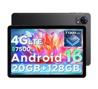 DOOGEE Tab G5 Tablet 10 Pollicii 120Hz IPS HD,Tablet Com SIM, 20GB + 128GB (2TB TF) Unisoc T7200 Tablet Android 16/Gemini AI,7500mAh, 8MP/Widevine L1/8mm Ultrasottile/2 Altoparlanti/Face ID/GPS/BT5.0