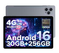 DOOGEE TAB G6 Android 16 Tablet 11 Pollici, Dual 4G LTE 90Hz, 30GB RAM+256GB ROM/TF 2TB Tablet Android, Octa-Core Tablet con Sim, 8000mAh/Gemini AI/Widevine L1/13MP+5MP/OTG/BT5/FACE ID/GPS/3.5mm Jack