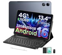 DOOGEE Tab G6 Max 13,4 Pollici Tablet Android 16, 90Hz 32GB RAM+256GB ROM/TF 2TB Tablets Con Tastiera, Octa-Core, 11000mAh Tablet PC, Widevine L1/13MP/FACE ID/Doppi Altoparlanti/3.5mm Jack/Gemini AI