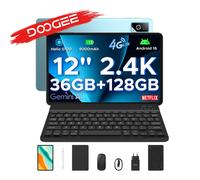 DOOGEE Tab G6 Pro 2 in 1 Tablet PC Gemini AI 12" 2.4K Android 16 36GB RAM (8+28) 128GB ROM Batteria 9000mAh Helio G100 Tablet Pad