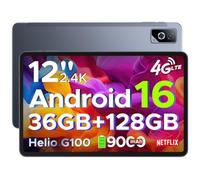 DOOGEE Tab G6 Pro Tablet 12 Pollici 2.4K 90Hz, 36GB+128GB/2TB Tablet Android 16, 4G LTE 9000mAh Tablets con Sim, Helio G100, Gemini AI /7.5mm Ultra sottile, 13MP+8MP/2 Altoparlanti