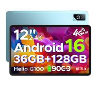 DOOGEE Tab G6 Pro Tablet 12 Pollici 2.4K 90Hz, 36GB+128GB/2TB Tablet Android 16, 4G LTE 9000mAh Tablets con Sim, Helio G100, Gemini AI /7.5mm Ultra sottile, 13MP+8MP/2 Altoparlanti