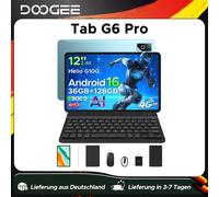 DOOGEE Tab G6 Pro Tablet PC Android 16 Gemini AI Display 2K da 12'' Batteria da 9000mAh 8GB RAM 128GB ROM Corpo Ultra-sottile Smart Pad
