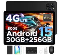 DOOGEE TAB G6 Tablet 11 Pollici, 90Hz Tablets Android 15, con Tastiera e Penna, 30GB RAM+256GB ROM/TF 2TB, Octa-Core PC con sim, 8000mAh/Gemini AI/Widevine L1/13MP/OTG/GPS/FACE ID/Doppi altoparlanti