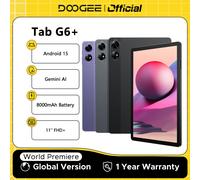 DOOGEE Tab G6 + Tablet Android 15 Gemini Al 11 '' Display Doppi altoparlanti Batteria 8000mAh 8GB 256GB Supporto Widevine L1 Smart Pad 8GB 256GB Grey