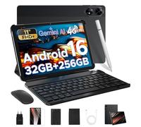 DOOGEE Tab G6+ Tablet con Tastiera Android 16,Tablet 11 Pollici,32GB RAM+256GB/2TB TF,4G LTE+5G WiFi,1920 * 1200 FHD+IPS,8000mAh /18W,13MP+5MP,Unisoc T7280 Octa Core/Widevine L1/OTG/Face ID/GPS,Nero