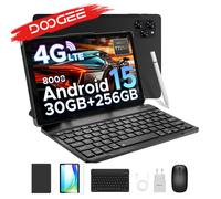 Doogee Tab G6 Tablet Pc 11 pollici Android 15 30Gb Ram (6 + 24) 256Gb Rom 8000Mah Batteria Doppi altoparlanti Supporto Widevine L1 Tablet Pc Black Tablet Only
