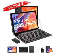 Doogee Tab G6+ Tablet PC 2 in 1 Android 15 Gemini Ai Doppi altoparlanti Batteria 8000Mah 32Gb(8+24) Ram 256Gb Rom Widevine L1 4g Lte Black Full Set