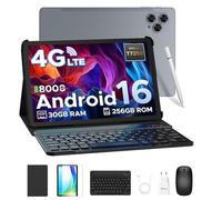 DOOGEE TAB G6 Tablets Android 16, 90Hz Tablet 11 Pollici, con Tastiera e Penna, 30GB RAM+256GB ROM/TF 2TB, Octa-Core PC con sim, 8000mAh/Gemini AI/Widevine L1/13MP/OTG/GPS/FACE ID/Doppi altoparlanti
