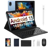 DOOGEE U10 Android 15 Tablet 10 Pollici, 16GB RAM+128GB ROM (TF 2TB), WiFi 6, Supporto Widevine L1/5060mAh/8MP+5MP, Tablet con Tastiera e Mouse - Blu