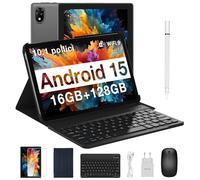 DOOGEE U10 Android 15 Tablet 10 Pollici, 16GB RAM+128GB ROM (TF 2TB), WiFi 6, Supporto Widevine L1/5060mAh/8MP+5MP, Tablet con Tastiera e Mouse - Grigio