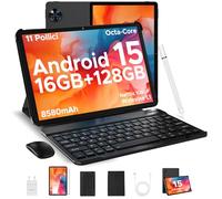 DOOGEE U11 2025 Newest Tablet 11'' Android 15 16(4+12) GB+128GB/2TB TF Octa-Core, 90Hz, 8580mAh, Offerta WiFi, 13MP, Tablet con Tastiera& Mouse& Penna& Case- Nero