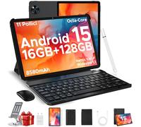 DOOGEE U11 2025 Newest Tablet 11'' Android 15 16(4+12) GB+128GB/2TB TF Octa-Core, 90Hz, 8580mAh, Offerta WiFi, 13MP, Tablet con Tastiera& Mouse& Penna& Case- Nero