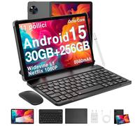 DOOGEE U11 PRO 2025 Tablet Android 15, 30GB+256GB/2TB Tablet con Tastiera, 8580mAh 7.9mm Thin, T7200 Octa Core Tablets con Penna, 90Hz Tablets 11 Pollici, Widevine L1/Face ID/5G WiFi/GPS, Mouse & Case
