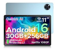 DOOGEE U11 PRO 2025 Tablet Android 16, 30GB+256GB/2TB Gemini AI, 8580mAh 7.9mm Thin Tablet 11 Pollici, T7200 Octa Core Tablets Gaming, 90Hz 1080P 13MP+5MP, Widevine L1/Face ID/5G WiFi/BT5.0/OTG/GPS