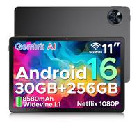 DOOGEE U11 PRO 2025 Tablet Android 16, 30GB+256GB/2TB Gemini AI, 8580mAh 7.9mm Thin Tablet 11 Pollici, T7200 Octa Core Tablets Gaming, 90Hz 1080P 13MP+5MP, Widevine L1/Face ID/5G WiFi/BT5.0/OTG/GPS